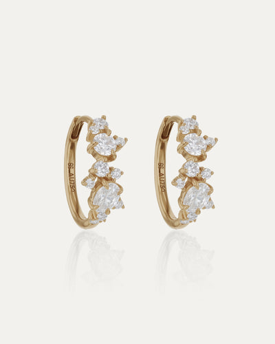 Aether Diamond Hoops