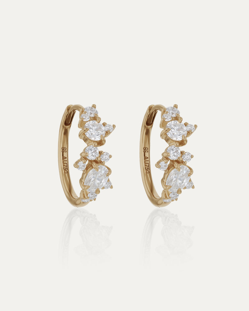 Aether Diamond Hoops