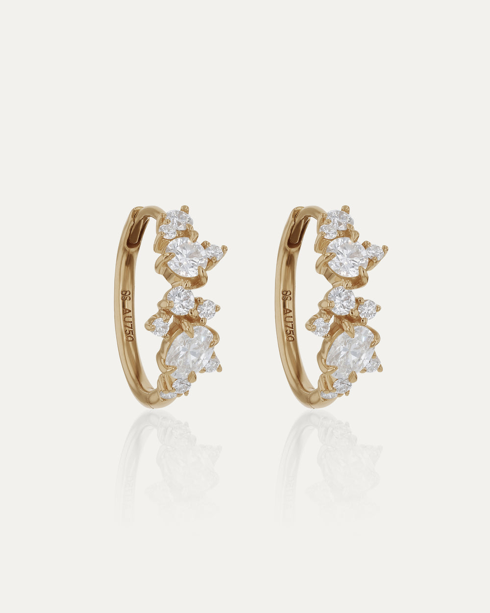 Aether Diamond Hoops