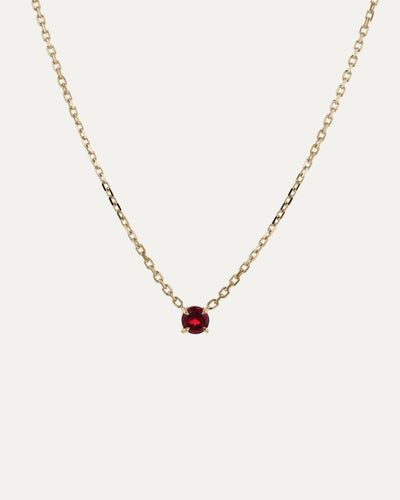 The Ruby Birthstone Necklace by Sarah & Sebastian