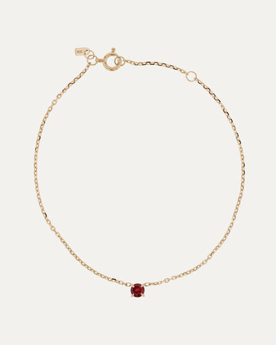 The Ruby Birthstone Bracelet